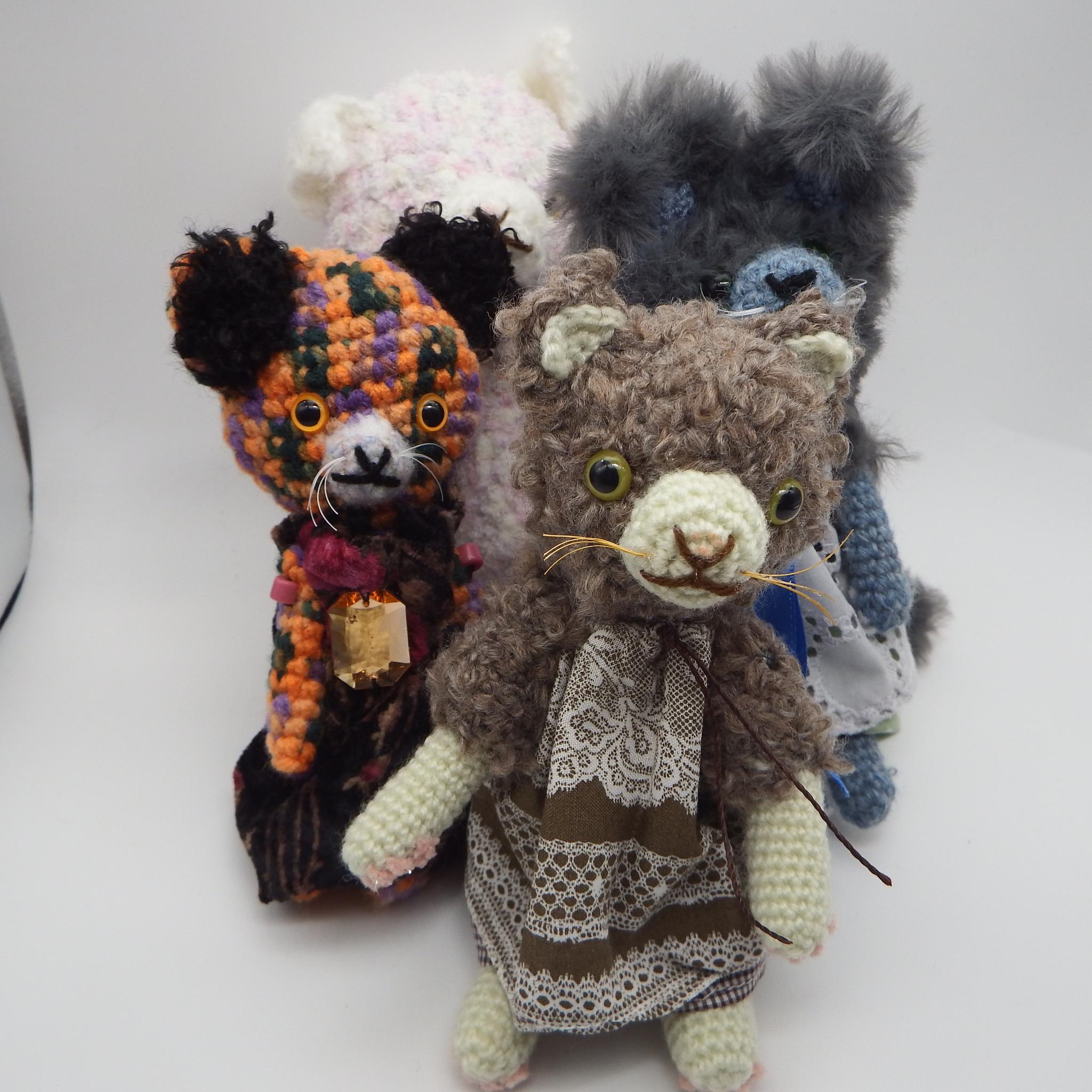 【あみぐるみ】ナチュラルテイストドレス猫ロージィー【316】 | 10枚目