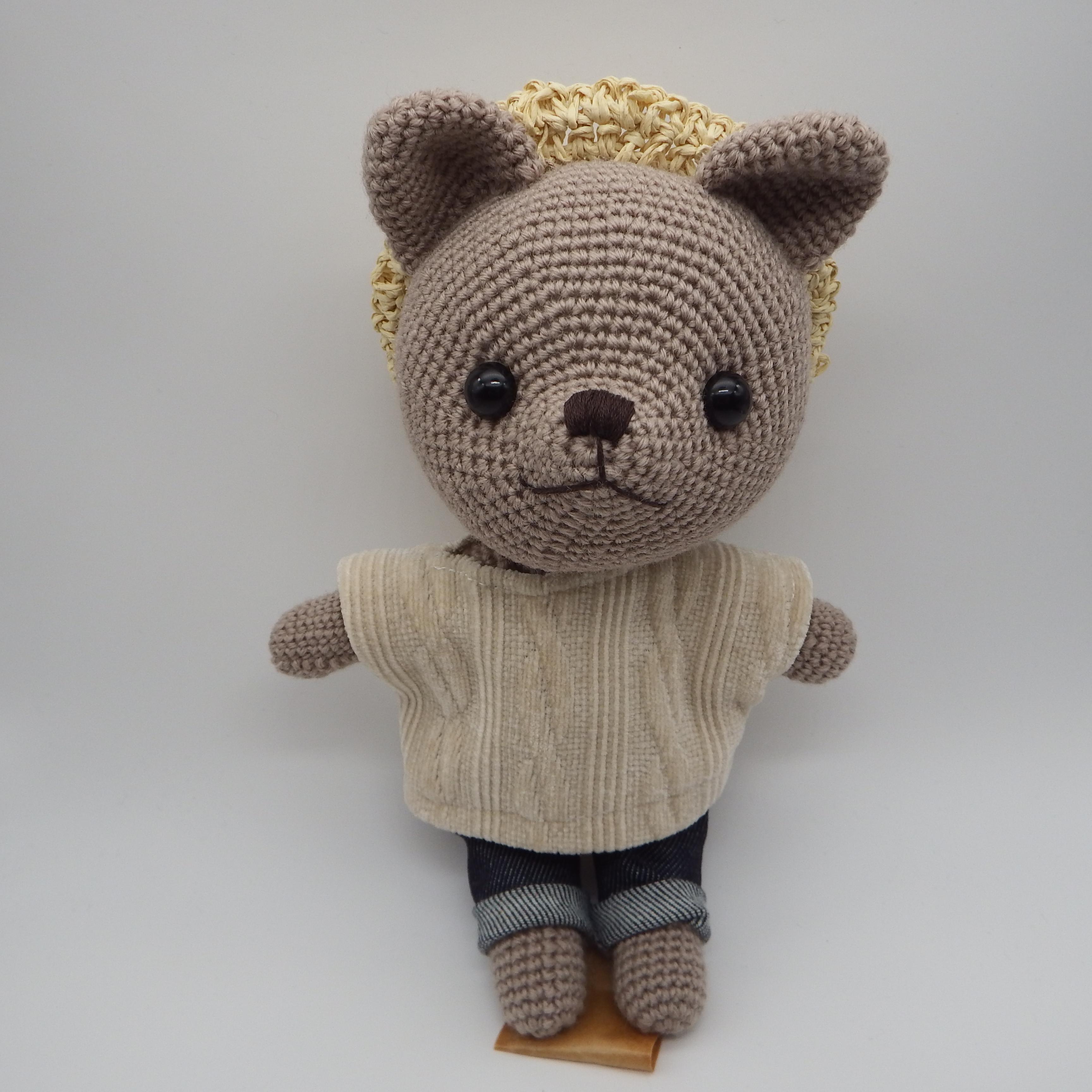 【あみぐるみ】着せ替えくまさん６分の１【294】