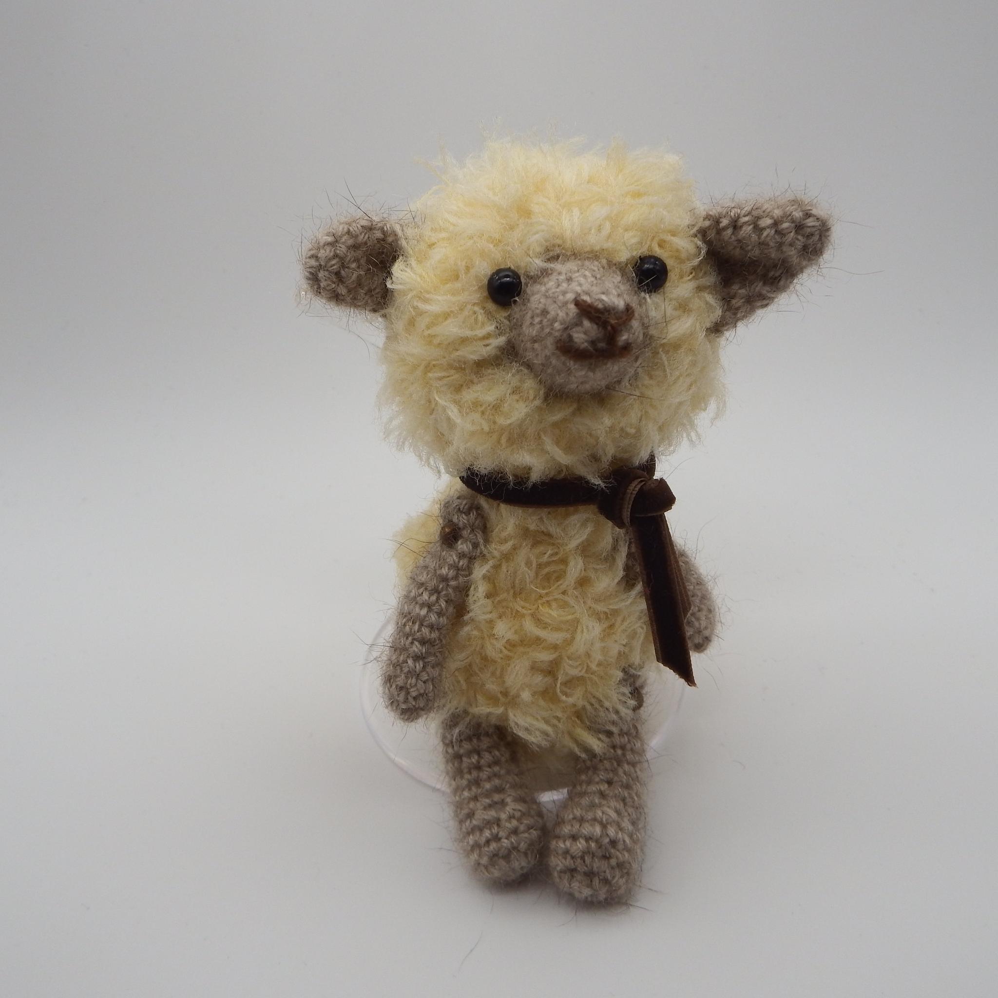 【あみぐるみ】黄色もふもふひつじシャルル【300】